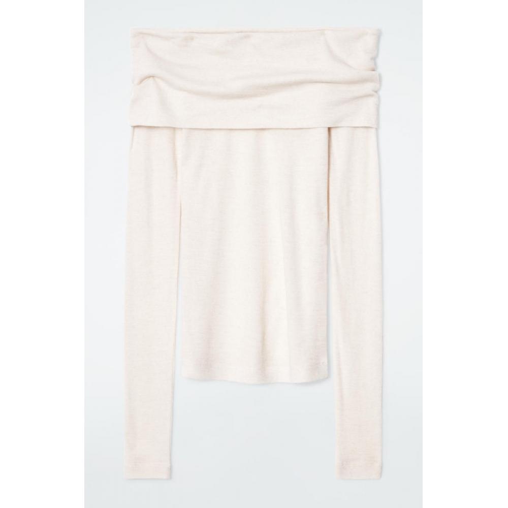 

Cos Japan Off Shoulder Merino Wool Top offwhite/SP