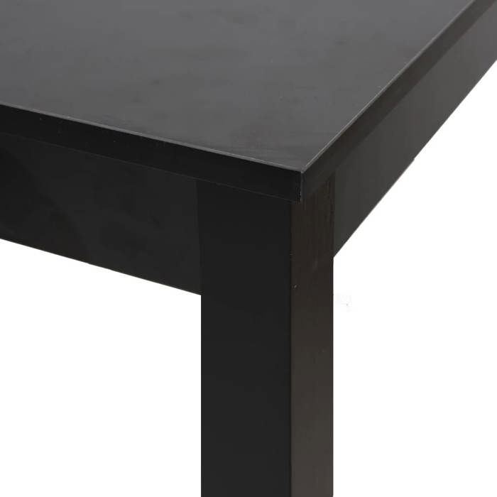 VidaXL Table de bar Noir MDF 55 x 55 x 107 cm
