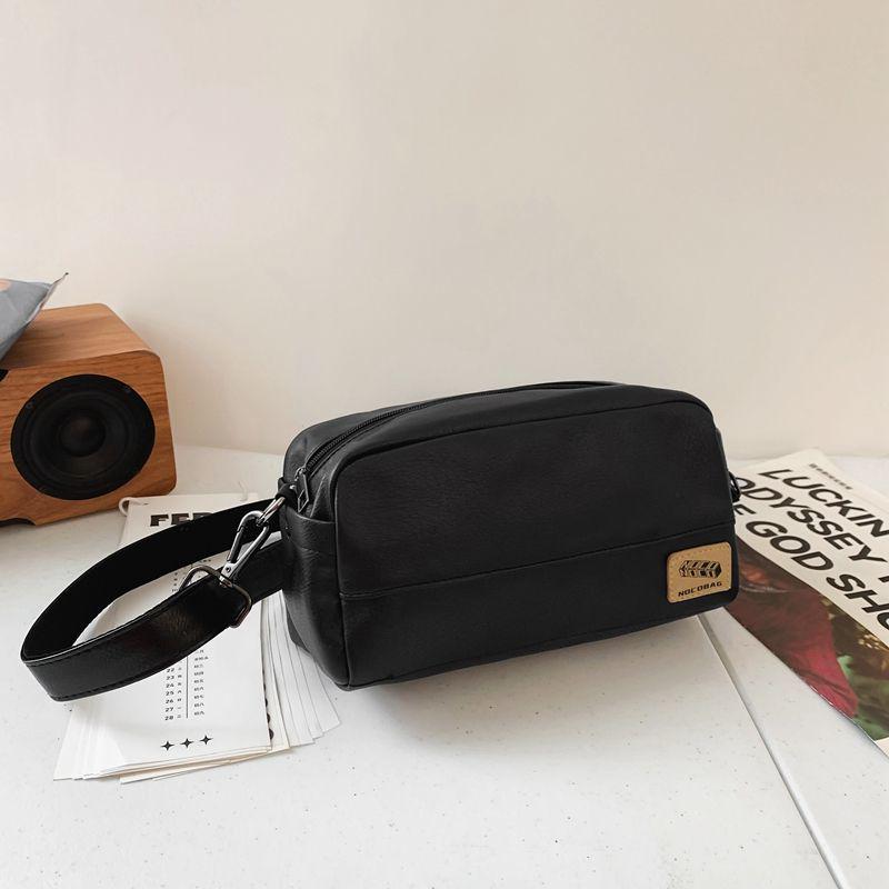 

2024 Трендовая модная сумка унисекс на грудь - Маленькая квадратная сумка через плечо и наплечная сумка для мобильных телефонов чёрный