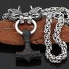 Nordic Viking Compass Retro Pendant Necklace - Trendy Men's Long Amulet Jewelry