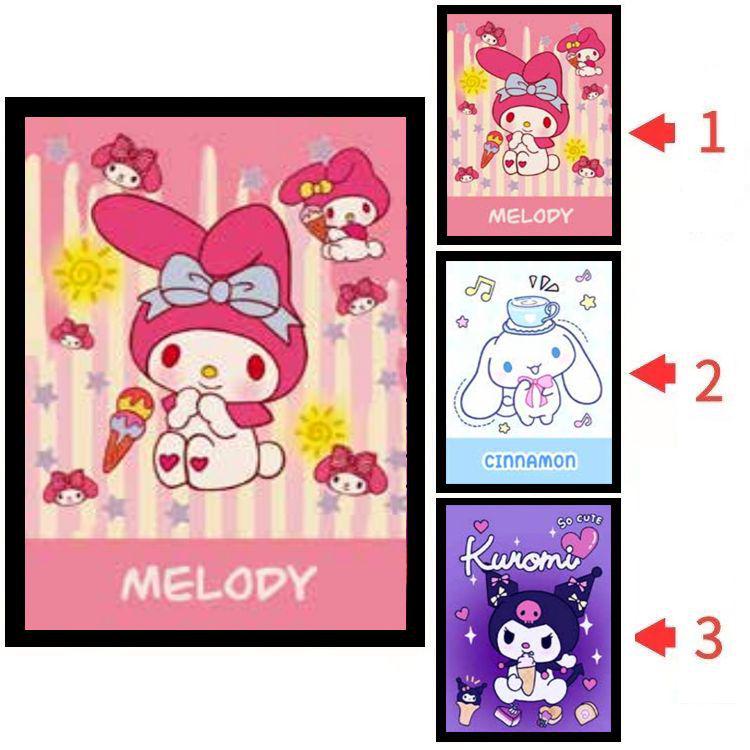 Hello Kitty & One Piece 3D Lentikulärt Pokemon-affisch