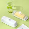 Butter Dish with Lid and Knife, Magnetic Butter Saver, Easy To Scoop, No Mess Lid, Plastic Butter Box, Dishwasher Safe