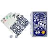 Portable Mahjong Card Set: Wide Version Thickened Paper with 144 Mahjong Poker Cards and Dice, Ideal for Home or Travel.