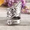 Retro Offener Pfingstrosenring, Blume Damen Schmuckring, Modischer Und Schlichter Alter Schmuck Damen