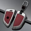Zinc Alloy Leather Car Key Fob Case For Bmw X1 X3 X5 X6 X7 1 3 5 6 7 Series G20 G30 G11 F15 F16 G01 G02 F48 Keychain Accessories