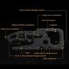 1PC Stainless Steel Carabiner Clip with Bottle Opener Keychain Multifunction Card Tool for Camping Climbing Outdoor Activities