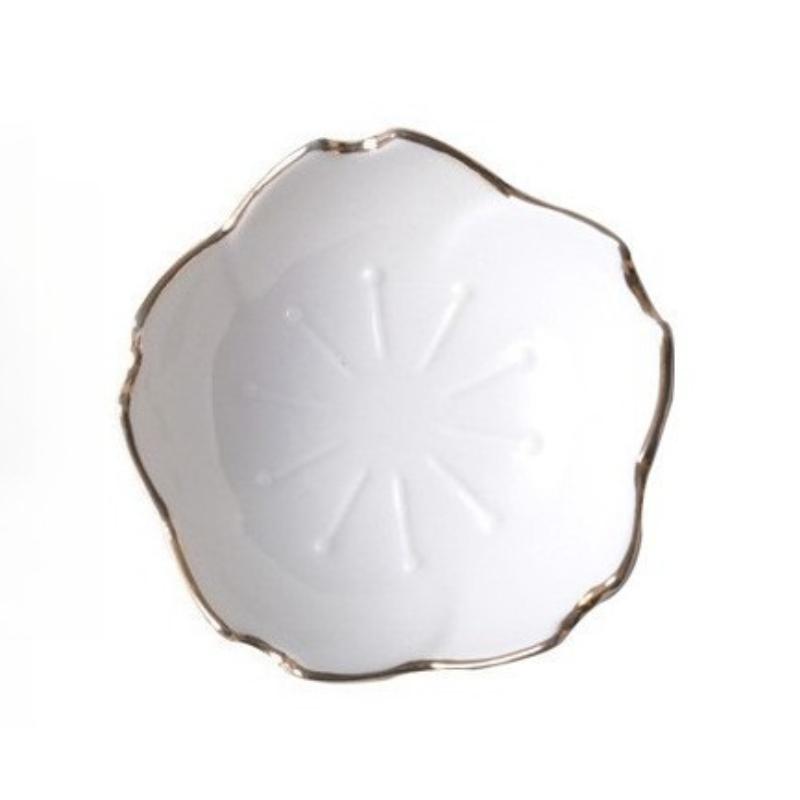 Japanese-style Ceramic Retro Gold-painted Cherry Blossom Taste Plate Soy Sauce Taste Plate Vinegar Taste Plate Household Dipping