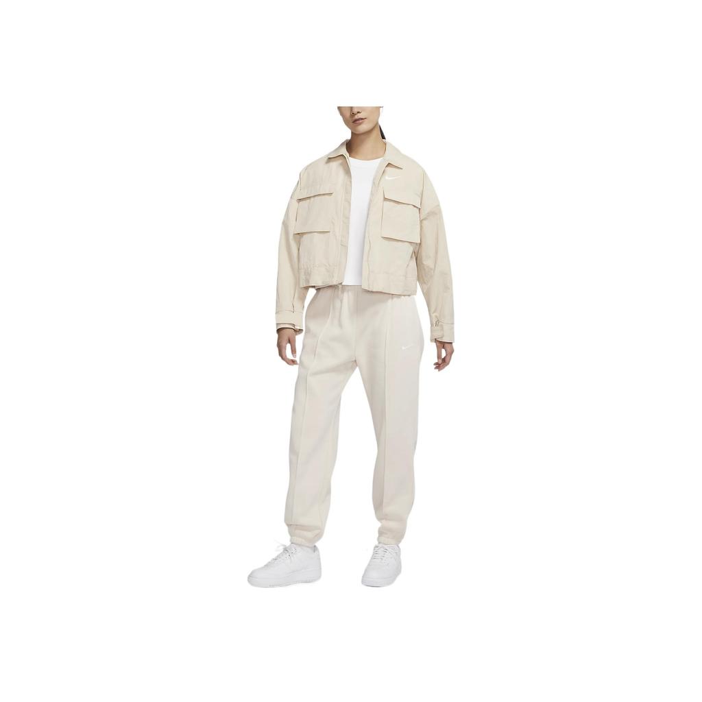 Nike Sportswear Essential Casual Sports Woven Short Jacket Women Jackets White DM6244-126