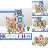 Wooden Castle Building Blocks Set For Kids With Diy Construction And Parentchild Interaction