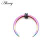 Alisouy 1 Stück 14/16G Gauge Edelstahl Büffelhorn Bull Taper Claw Flesh Ohr Tunnel Expander Keil Nägel Ohrstecker Nasenringe
