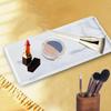 Imitation Marble Bathroom Vanity Tray Rectangular Serving Jewelry Tealight Display Holder