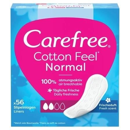 Carefree Cotton Feel Normal Panty Liners 1 Pack - 56 Pieces