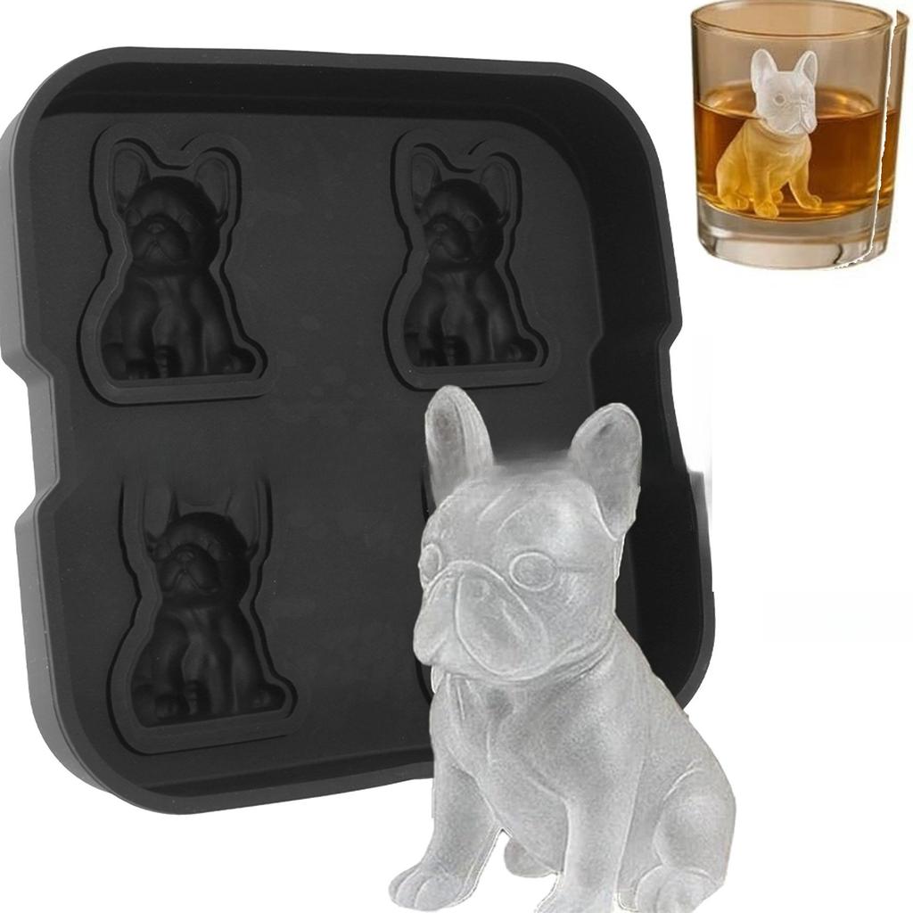 Shark Shape Silicone Ice Cube Tray Creative 3D Ice Cube Maker Mold Flexible Reusable for Home Bar Party Drinks Cooling Tool