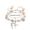 Beizhu Pearl Bracelet, Ballet Girl Pendant, Adjustable Jewelry, Handcrafted Entirely