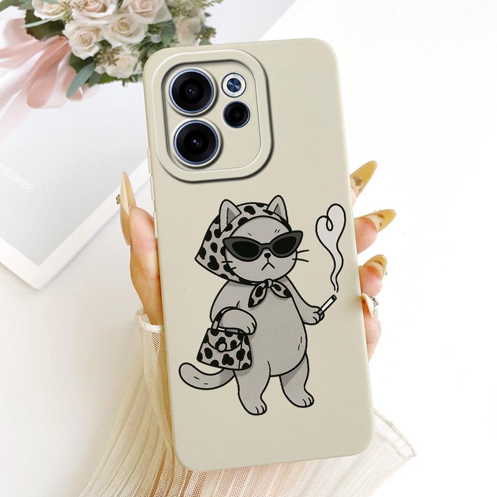 For Oppo Reno 15F CPH2801 Case For Oppo Reno15 FS CPH2801 Cover Cute Kawaii Luxury Fashion Flowers Cool Painted Silicone Casing