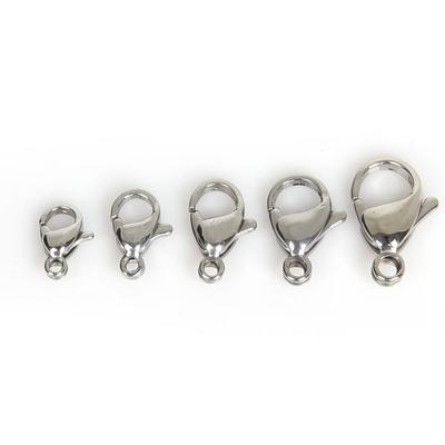 10 Teile/paket Edelstahl Verschlüsse Karabiner DIY Schmuck Zubehör