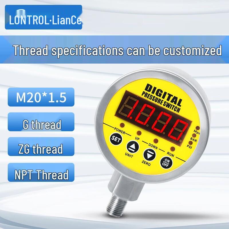 LianCe SIN-Y210 Digital Electric Contact Pressure Gauge & Switch