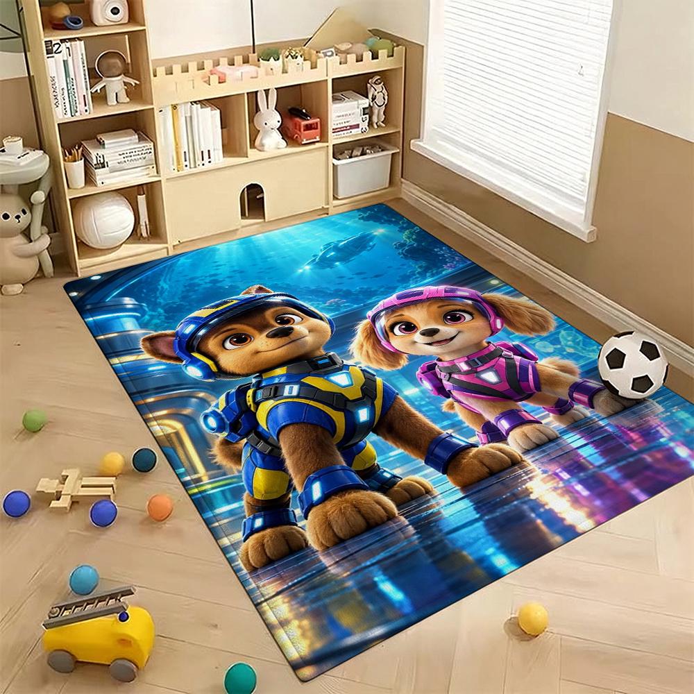 Paw Patrol Pups' Happy Time Patterned Rug Durable Stainresistant Carpet For Hallway Balcony Study Home Party Decor Birthday Gift