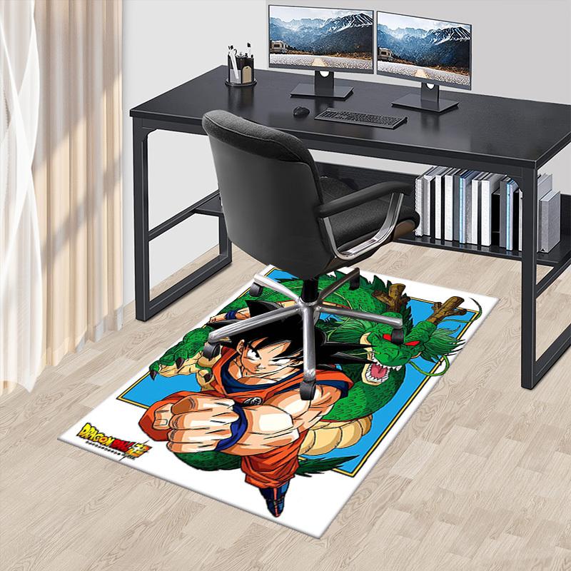 

1pc Dragon Ball Super Goku and Shenron Anime Cartoon Design Office Chair Mat, Non-Slip Carpet for Home Decor, Suitable for All Seasons.U016 60cm by 90cm