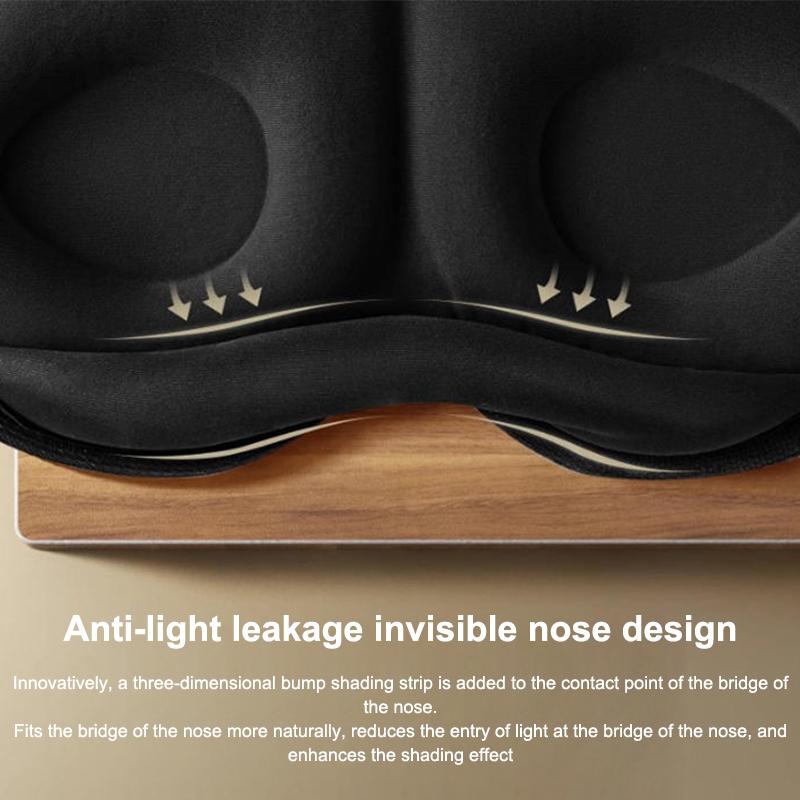 Neue 3D Blackout Schlafmaske Schlaf-Augenmaske Augenbinde für Unisex Weich Müdigkeitslinderung Augenabdeckung Nachtschlafhilfe Schlaf-Patch