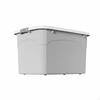 Large Plastic Storage Box, Rolling Organizer Bin, High Capacity for Home 68*49*40cm Blue