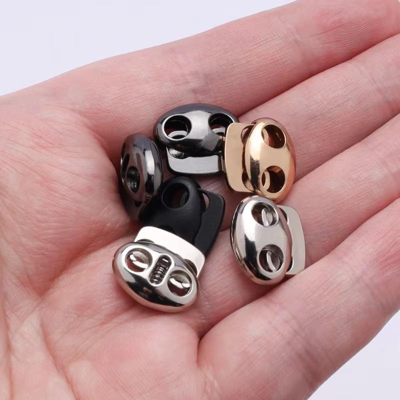 10 τεμ. Μεταλλικά Στοπ Κορδονιού Διάμετρος Οπής 4,5 χιλ. Χρήσιμα Μεταλλικά Στοπ Κορδονιού Αξεσουάρ Ρούχων DIY