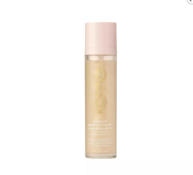 Makeup Setting Primer Mist SPF50 Sun Glow Facial UV Protection Portable Sunscreen Setting Spray