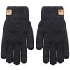 Women's Winter Knitted Gloves, Double-Layer Velvet, Thickened, Cold-Proof, Warm, Touchscreen, Perfect for Outdoor Cycling.