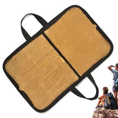 Knife Storage Bag Easy Carrying Knife Roll Bag Waterproof Canvas Knife Carrier Cooking Organizer Effortless Organization