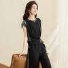 Kebell Women's Elegant Short-Sleeve Two-Piece Set
