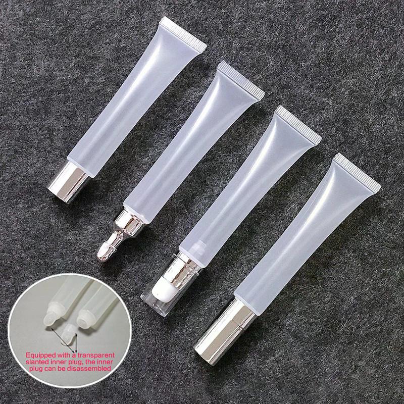 1Pcs 20ml Empty Squeeze Soft Containers PE Transparent Lip Gloss Tubes Bottle Sample Bottle Refillable Lip Gloss DIY Container