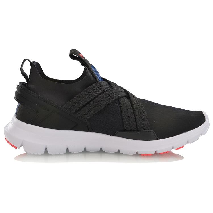 New LINING Spirituality Running Shoes Women's Low top Standard Black/Standard White/Flashing Red/Turkey Sea ARKP002-1