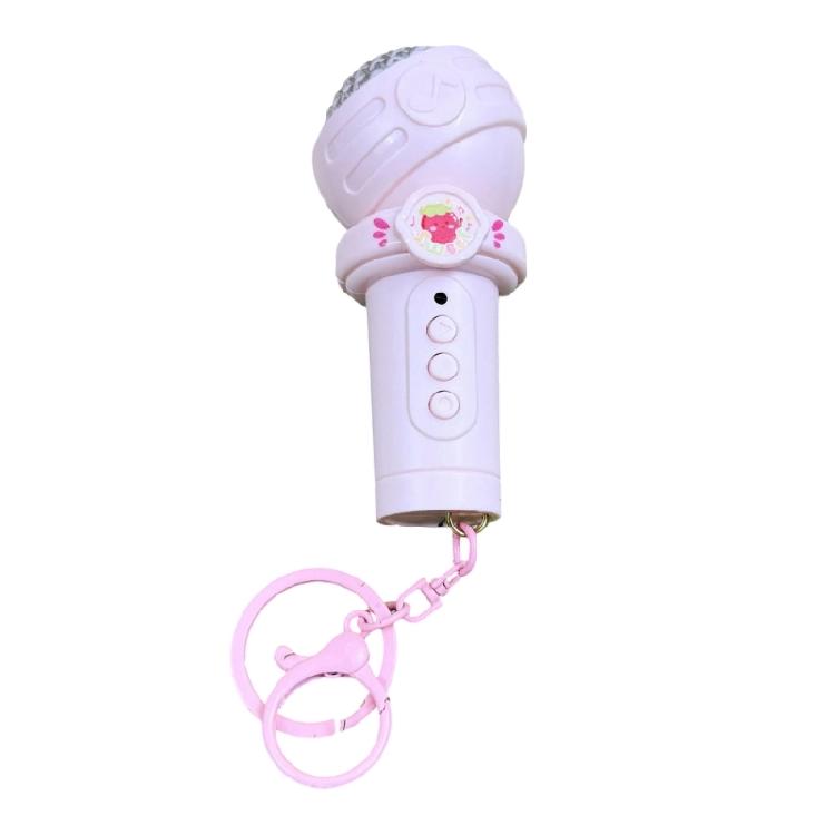 

Дитячий Портативний Записуючий Пристрій Брелок Мікрофон Форма Відтворення Голосу Міцність Корпус з ABS Матеріалів Подарунок на Свято рожевий