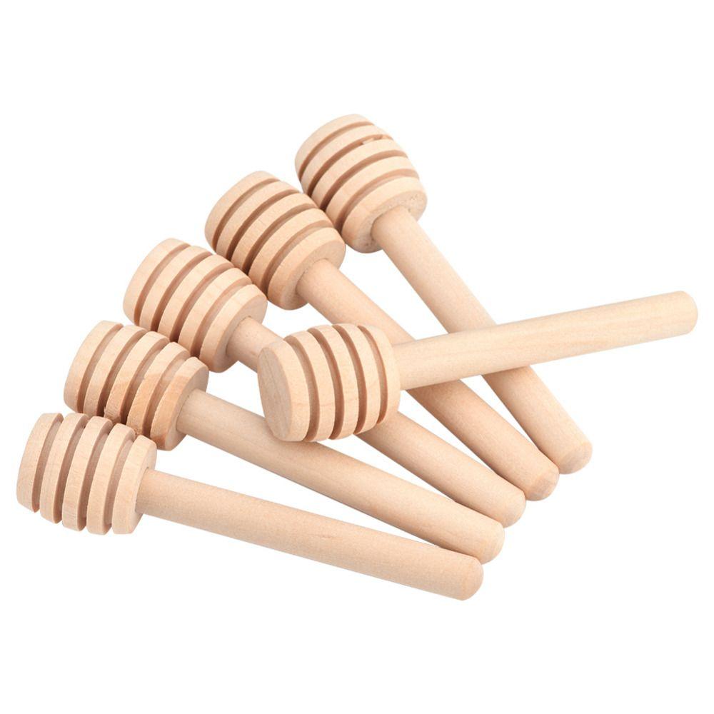 1/3pcs Kitchen Dining Long Handle Safe Gadgets Mixing Stick Wooden Dipper Honey Spoon Stirring