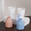 Artistic Ripple Vase Moulds Home Decoration Craft Silicone Mold Hydroponic Plant Vase Molds Hydroponics Test Tube
