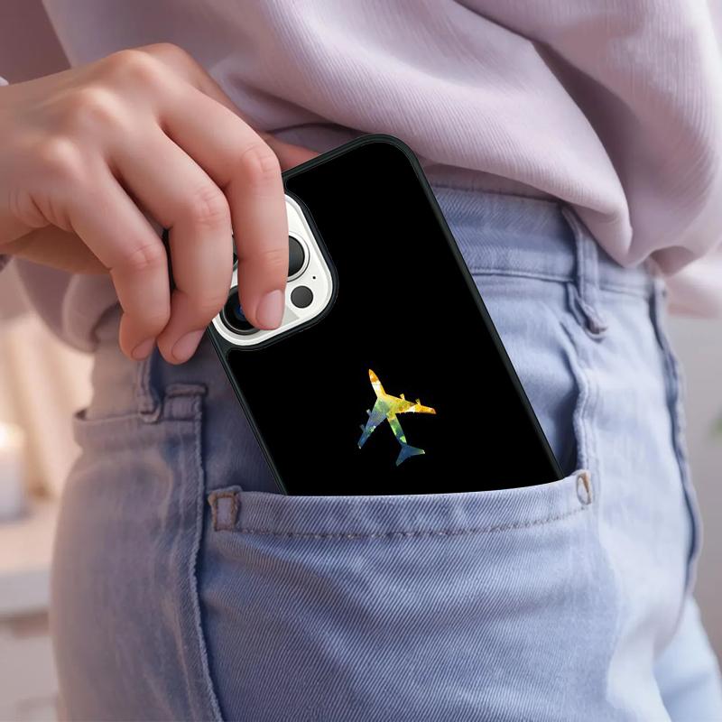 Aircraft Plane Airplane Phone Case For iPhone 17 Air 15 16e 14 13 Pro Max Coque 12 11 Pro Max PLUS cover