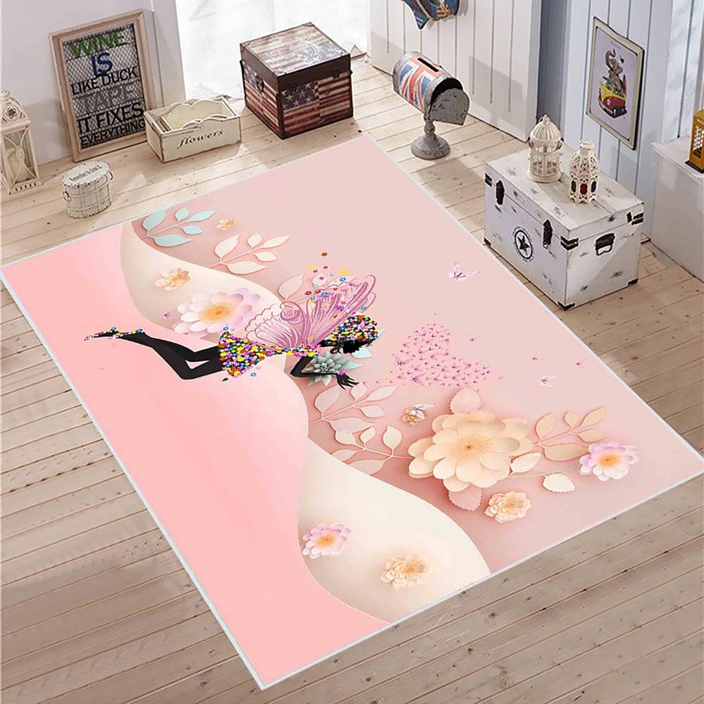 

Mosimoso Home MJ039 Детский ковер с нескользящей подошвой в горошек и принтом 50x80 cm