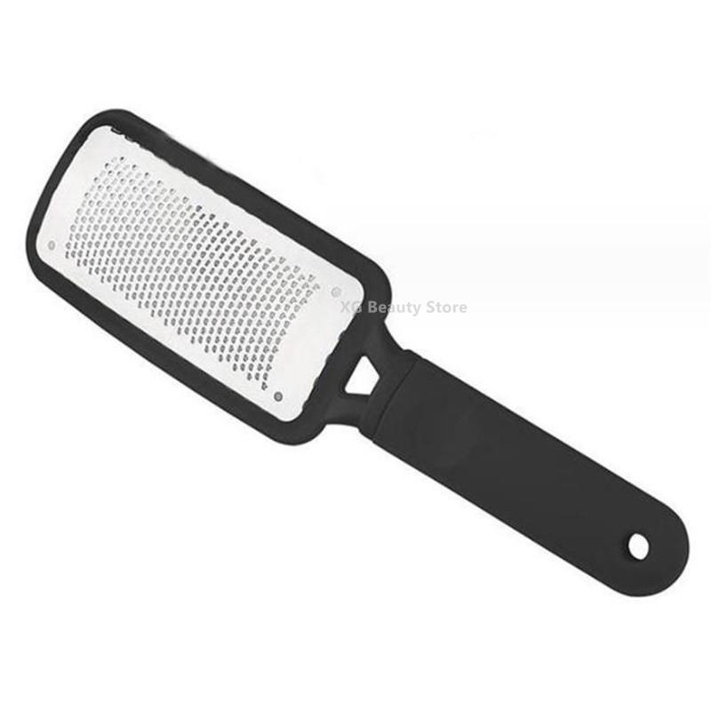 Professional 1PC Black Stainless Steel Double-Side Foot File Heel Grater For The Feet Pedicure Rasp Remover Scrub Pedicure Tool