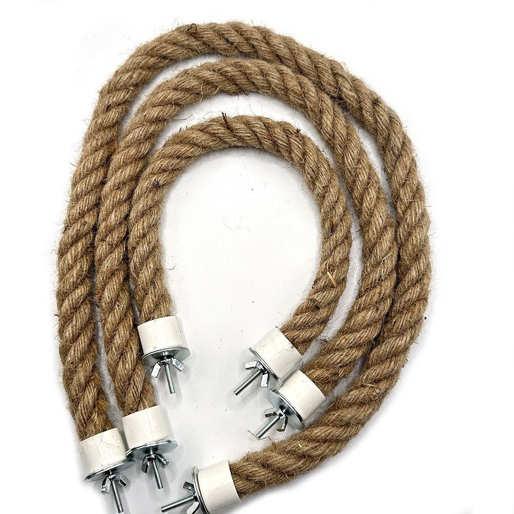 Tooth Grinding Parrot Cotton Rope Pole Toys Detachable Relieve Boredom Birds Swing Stand Cage Accessories Bird Bite Toys