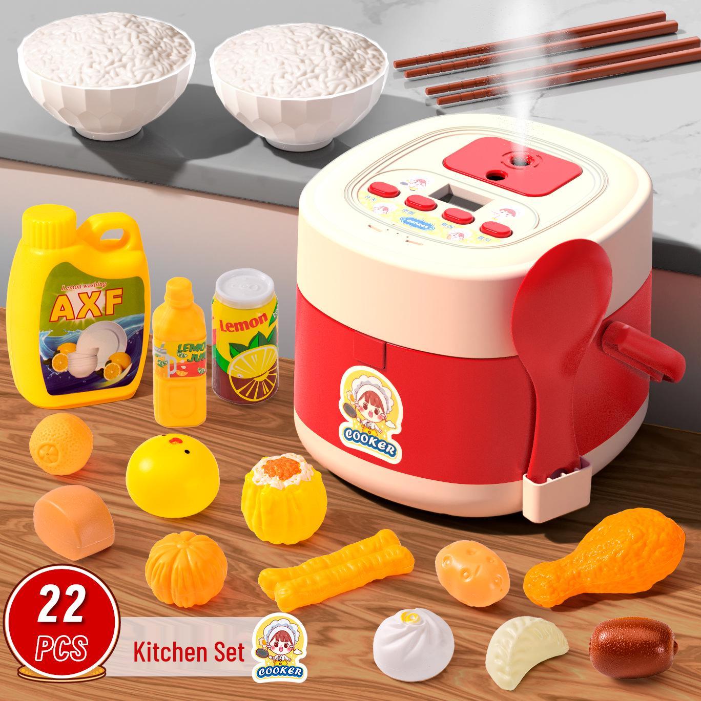 Children s Simulation Rice Cooker Kitchen Role-Play Toy Set