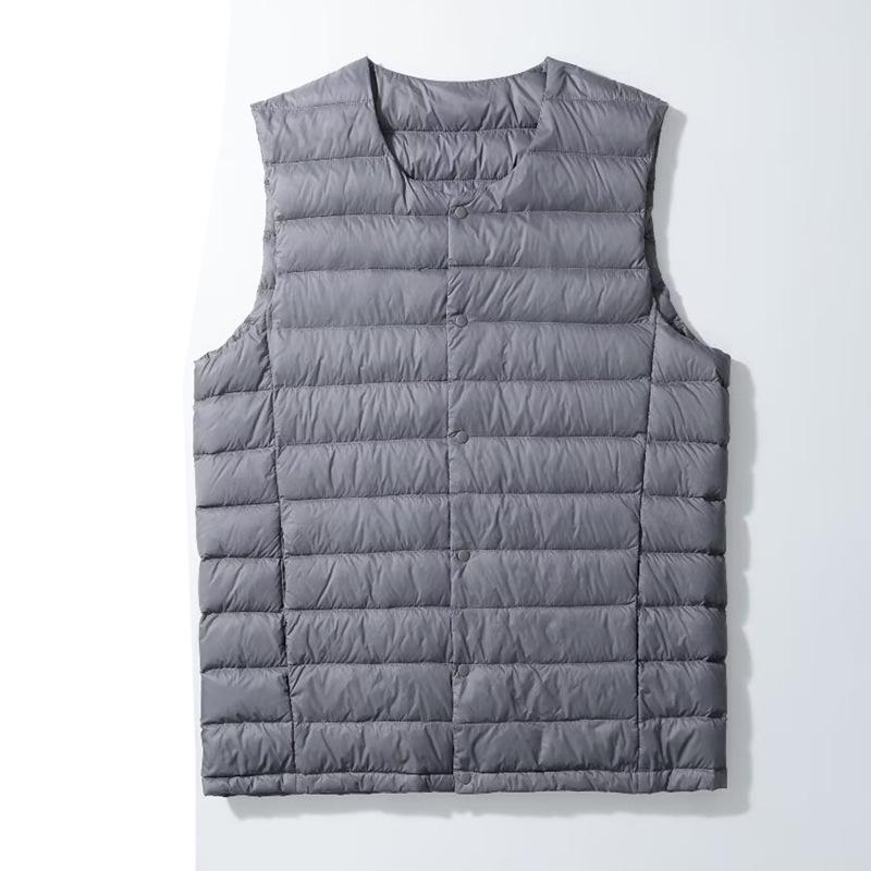 Men s Lightweight Goose Down Vest - Warm & Soft for Winter XXL (155-170 lbs)