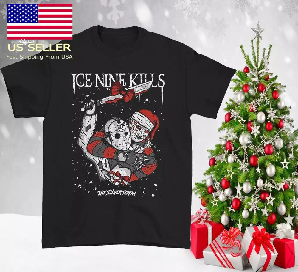 Ice Nine Kills Band Christmas This Silver Scream T SHIRT SIZE S-5XL ET663