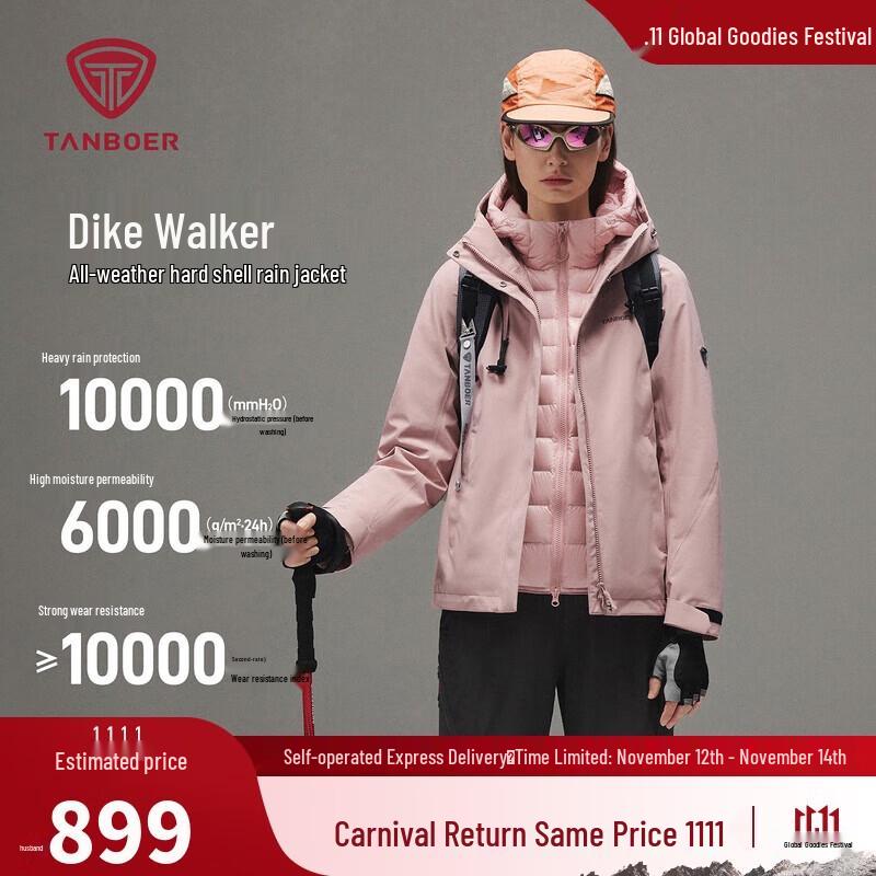 

Women s Tanbor Hardshell Hooded Outdoor Jacket XS 155