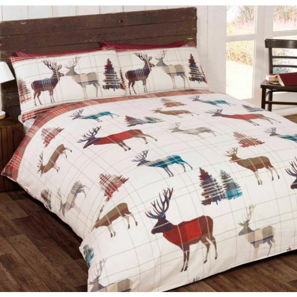 Santa Claus Bed Three-Piece Set, Digital Print Quilt Cover Sheet Set