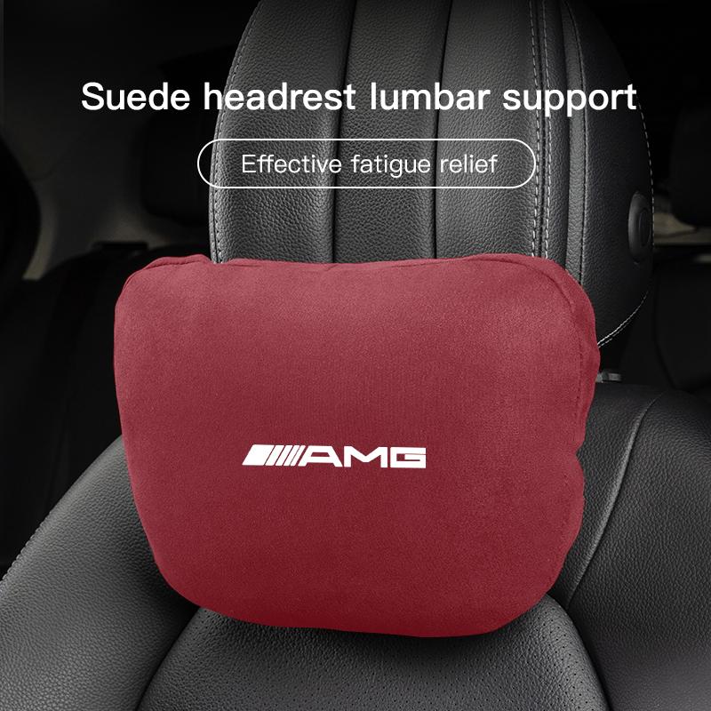 High Quality Car Neck Headrest Support Seat Soft Pillow For Mercedes Benz AMG Smart W205 C300 W203 W206 W108 W124 W126 W140 W168 ED1