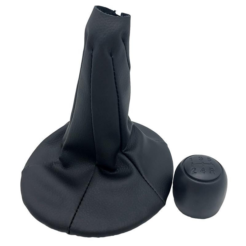 Gear Shift Knob Shifter Lever Stick Gaiter Boot Cover Cars Accessories For FIAT PANDA 500 500C 2004 -2013