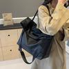 2026 Korean Style Large Capacity Soft Leather Tote Bag – Lightweight Shoulder & Crossbody Bag for Female College Students.