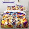 Dragon Ball Super Pattern Bedding,Quilt Set Quilt Cover Pillowcase Home Birthday Gift (1 * Duvet Cover + 2 * Pillowcase, Without Core)