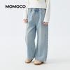 MOMOCO Girls' Straight-Leg Loose Jeans