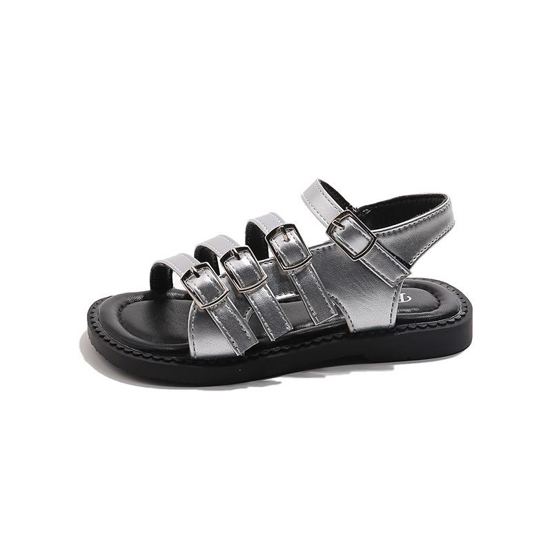 New Summer Kids' Roman Sandals - Korean Style Hollow-Out Princess Sandals for Girls & Soft Sole Beach Sandals for Boys